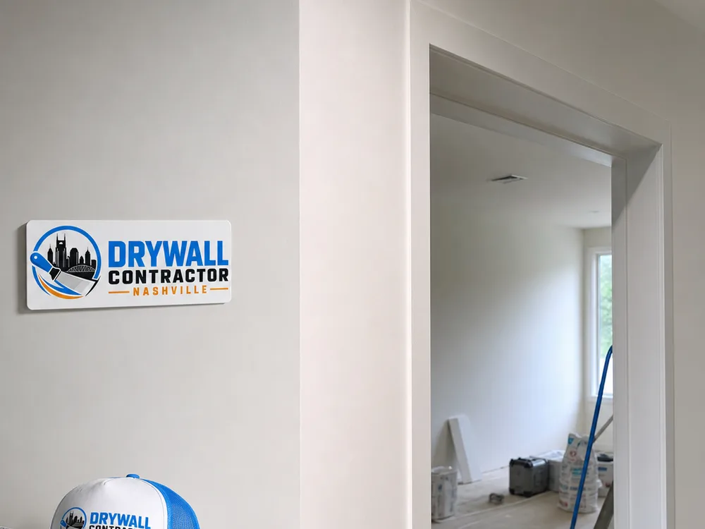 Finished drywall corner and doorway return with straight lines and a flat finish shown in raking light